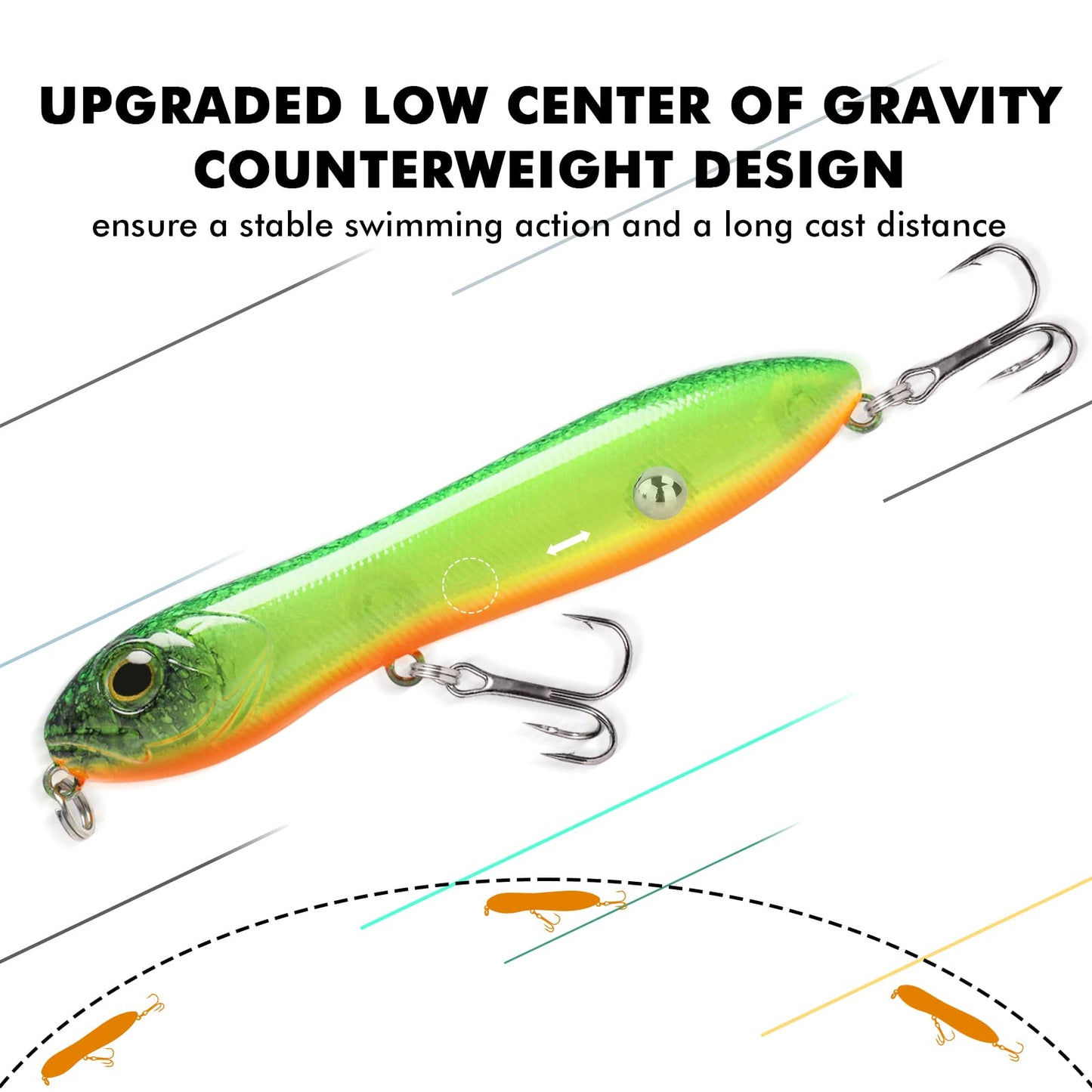 Topwater Snakehead Pencil Fishing Lure