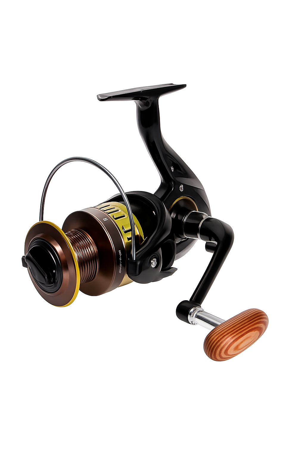 Long Cast Metal Spinning Reel with Shallow Slant Spool - Lwiis