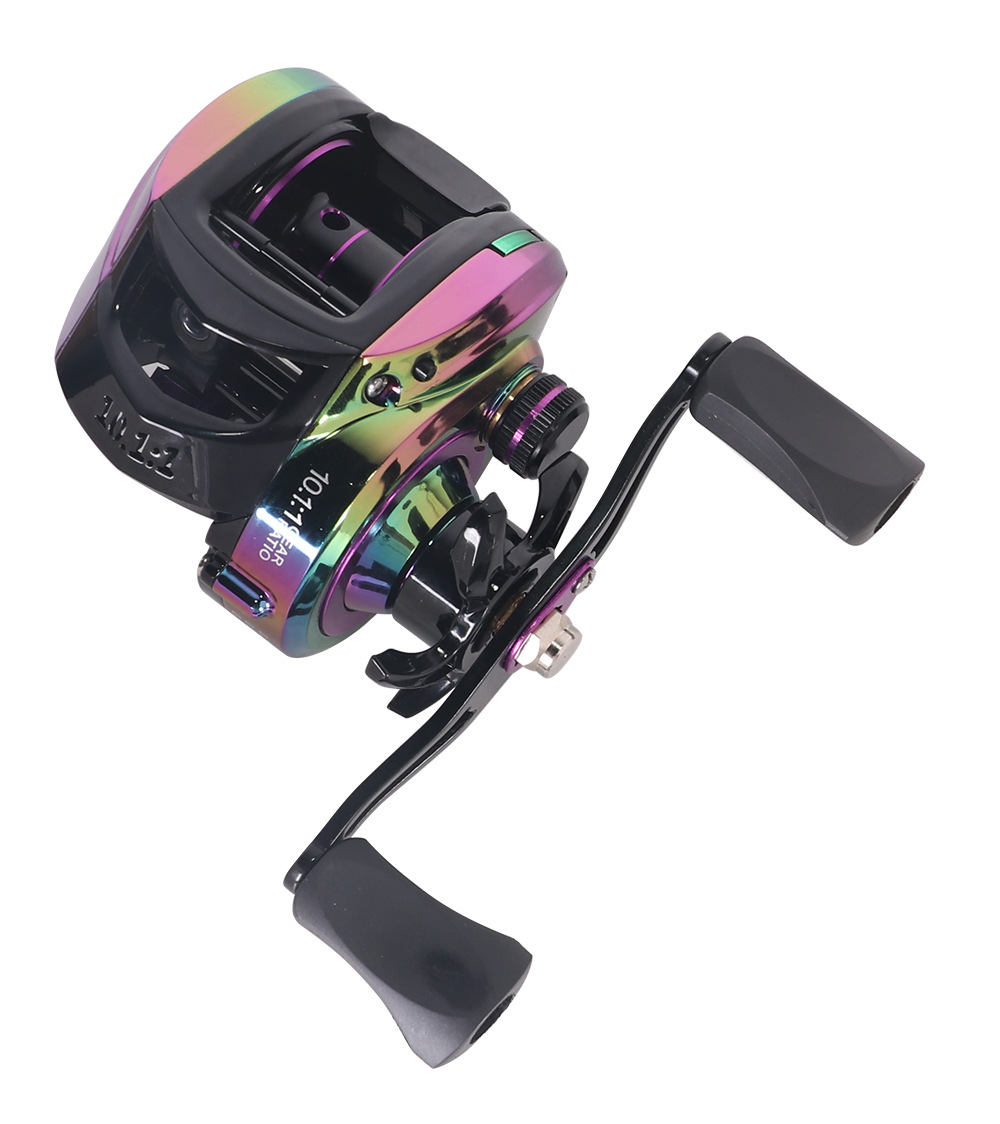 Colorful All-Metal Baitcasting Reel for Long Cast and Boat Fishing - Lwiis