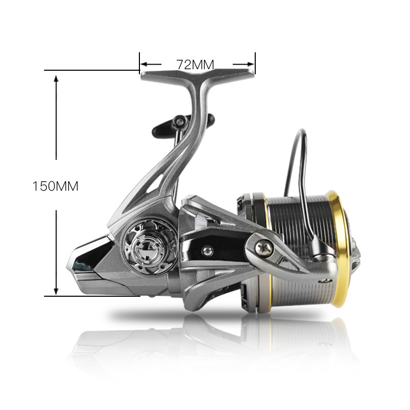 Heavy-Duty Long Cast Metal Spinning Reel for Sea Fishing - Lwiis