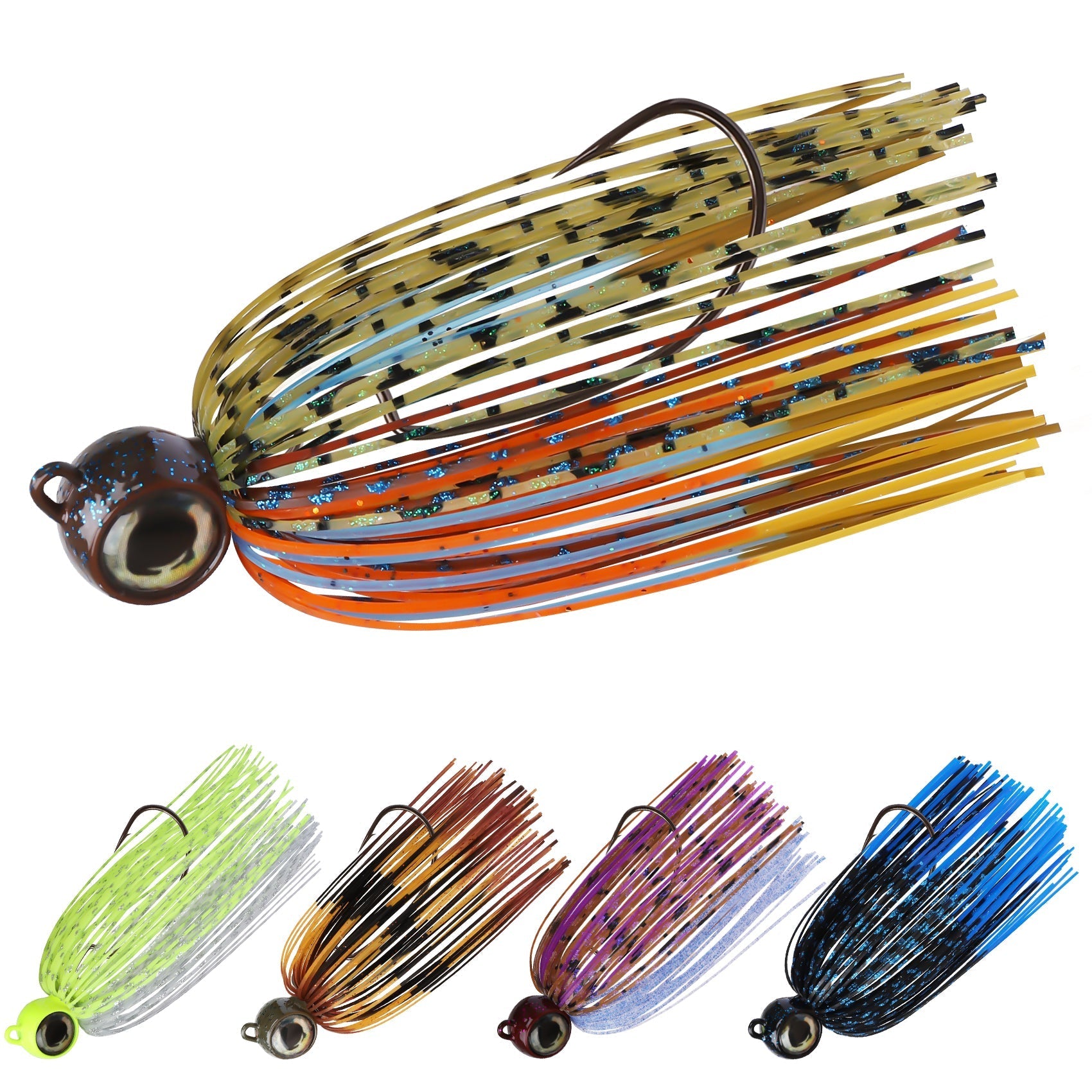 Swim Jig Fishing Lures with Ultra Smooth Teflon Coated BKK Hook - Lwiis