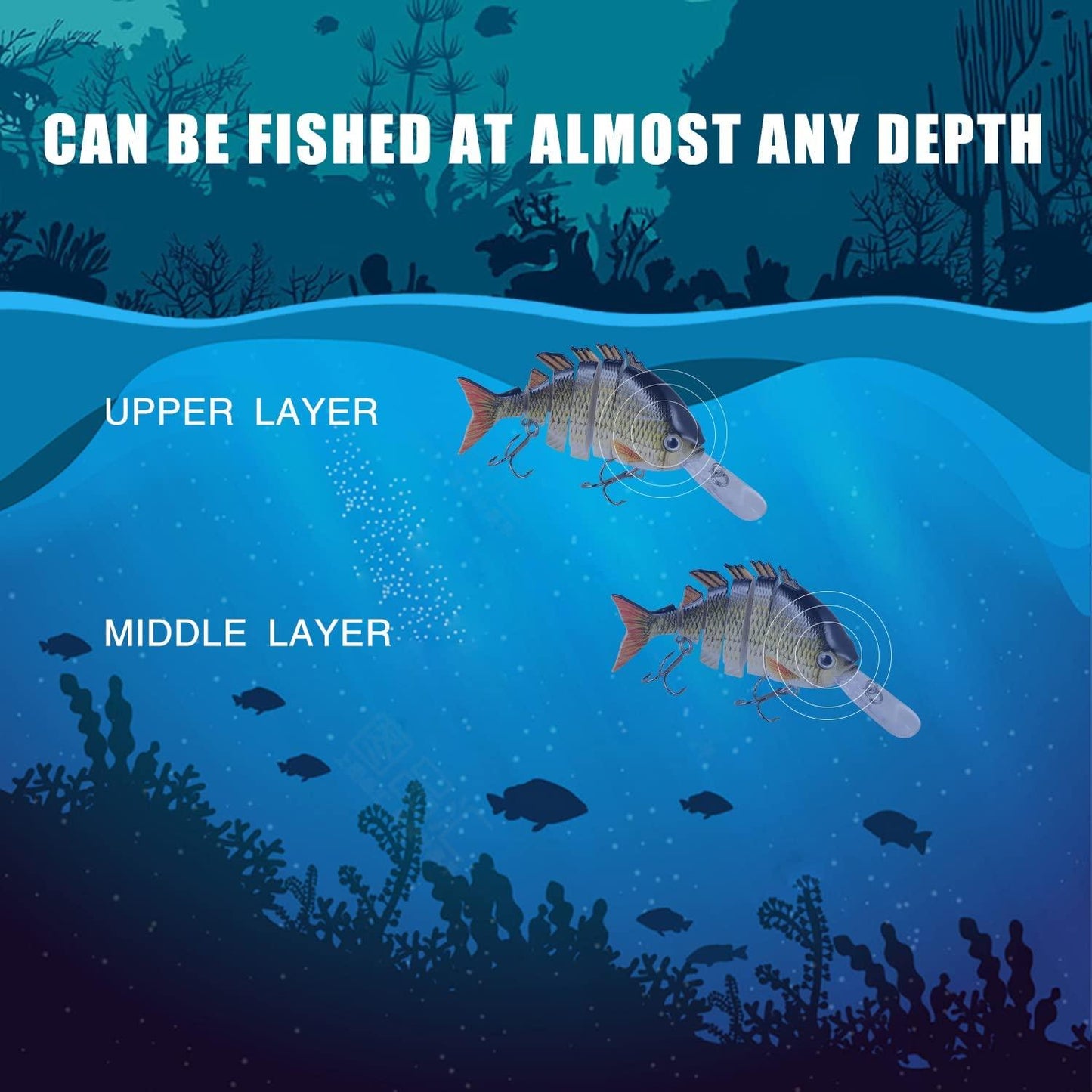 TRUSCEND Bionic Tilapia Jointed Swimbait with Tongue - Truscend Fishing