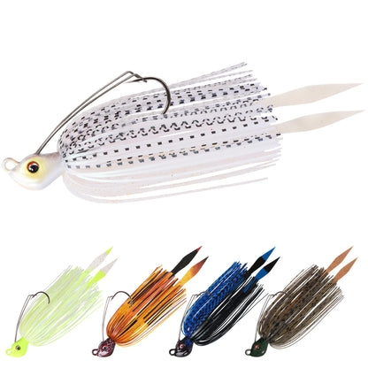 Titanium Weed Guard Swim Jig Fishing Lures with Ultra Smooth Teflon Coated BKK Hook - Lwiis