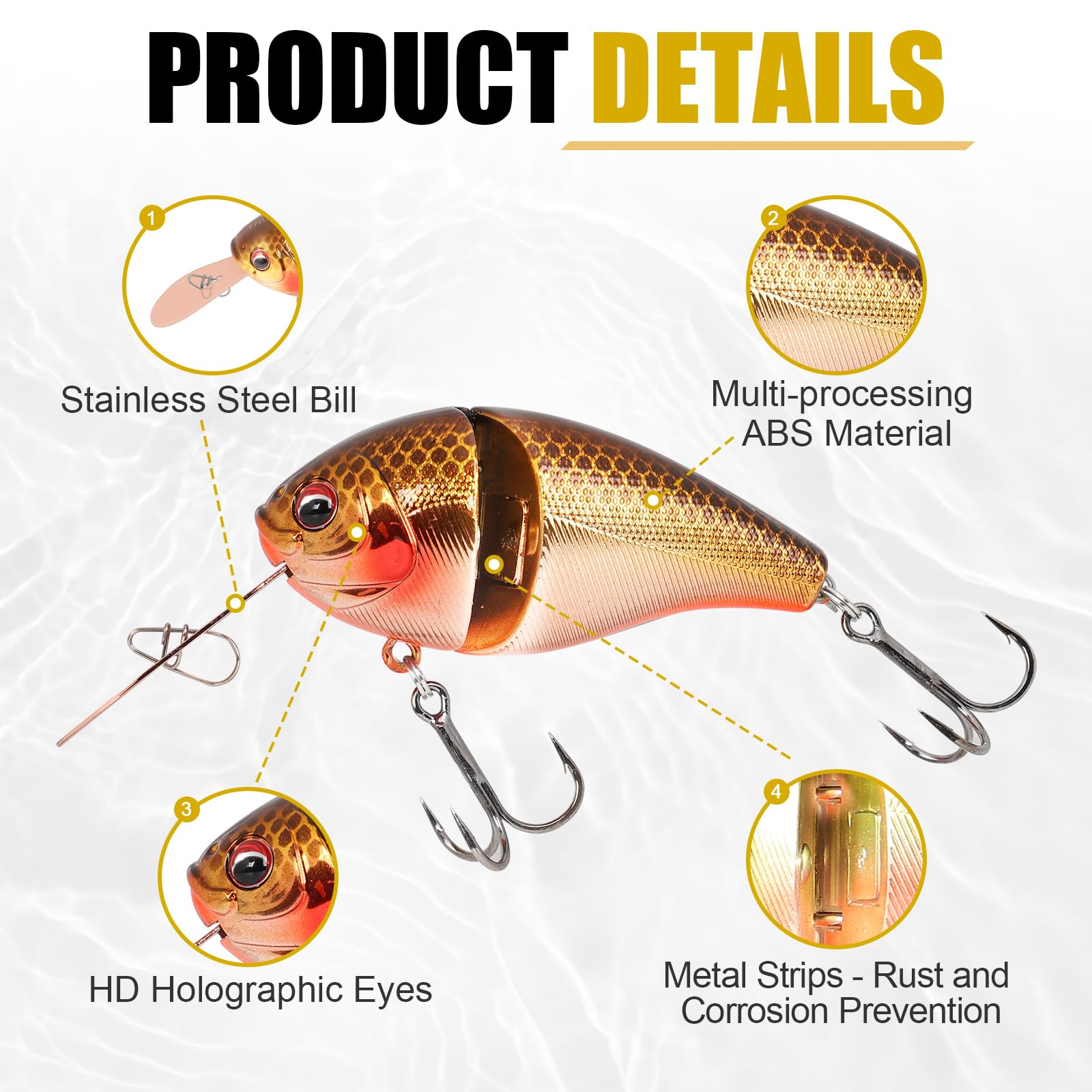 Craz Crankbait Fishing Lures Saltwater Freshwater - Lwiis