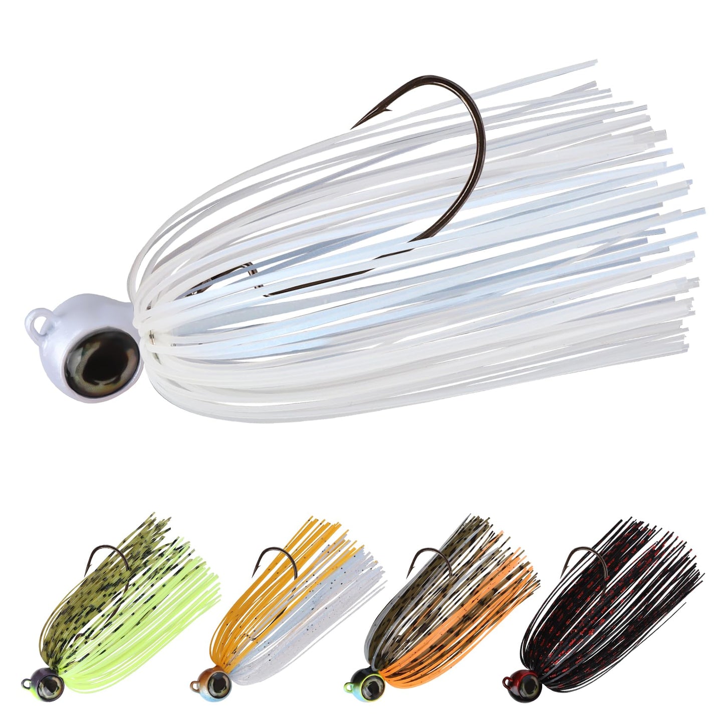 Swim Jig Fishing Lures with Ultra Smooth Teflon Coated BKK Hook - Lwiis