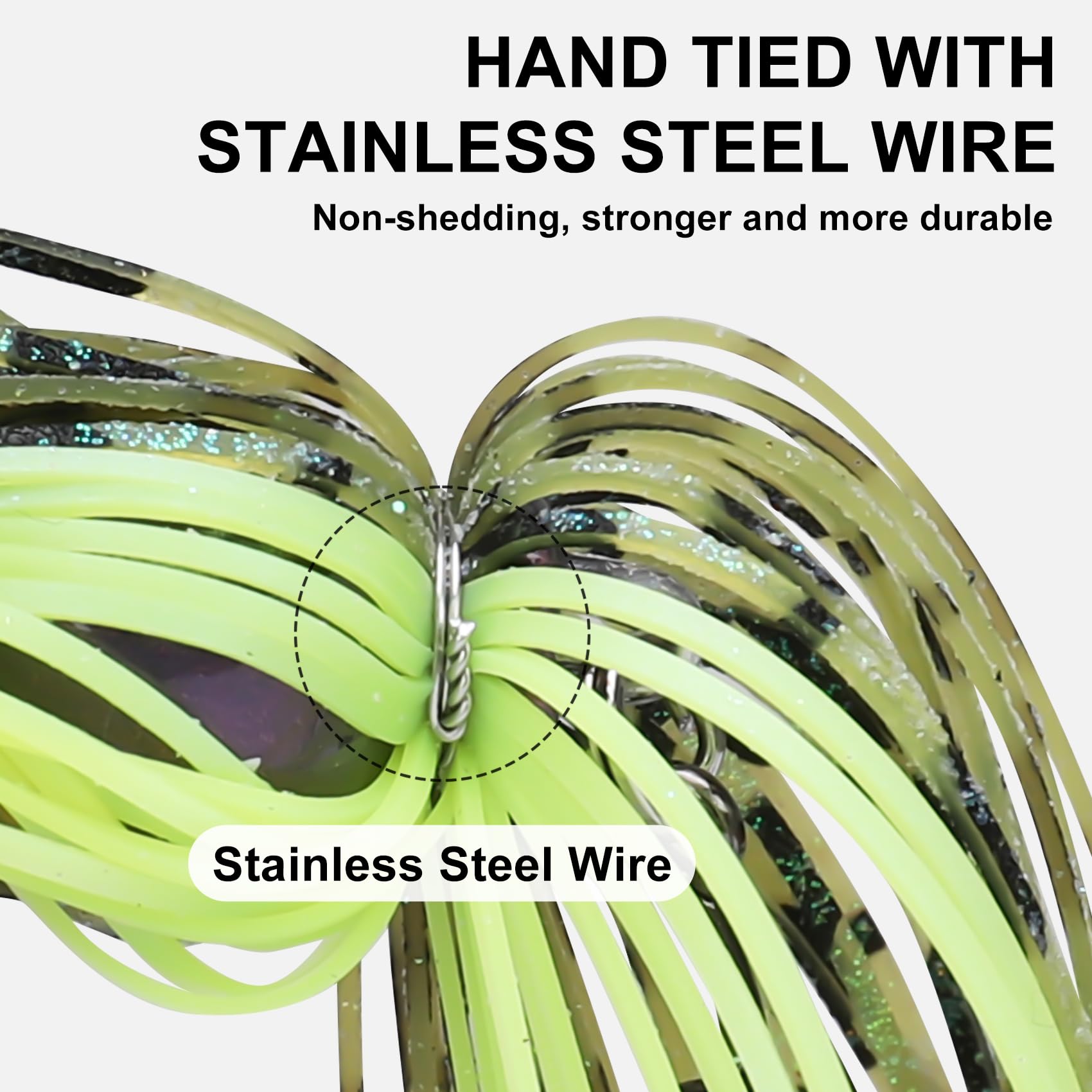 Swim Jig Fishing Lures with Ultra Smooth Teflon Coated BKK Hook - Lwiis