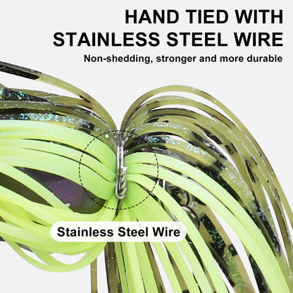 Swim Jig Fishing Lures with Ultra Smooth Teflon Coated BKK Hook - Lwiis