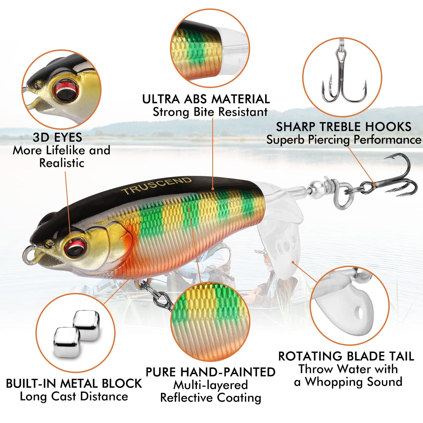 Topwater Revenge Plopper Lure Single Blade - Lwiis