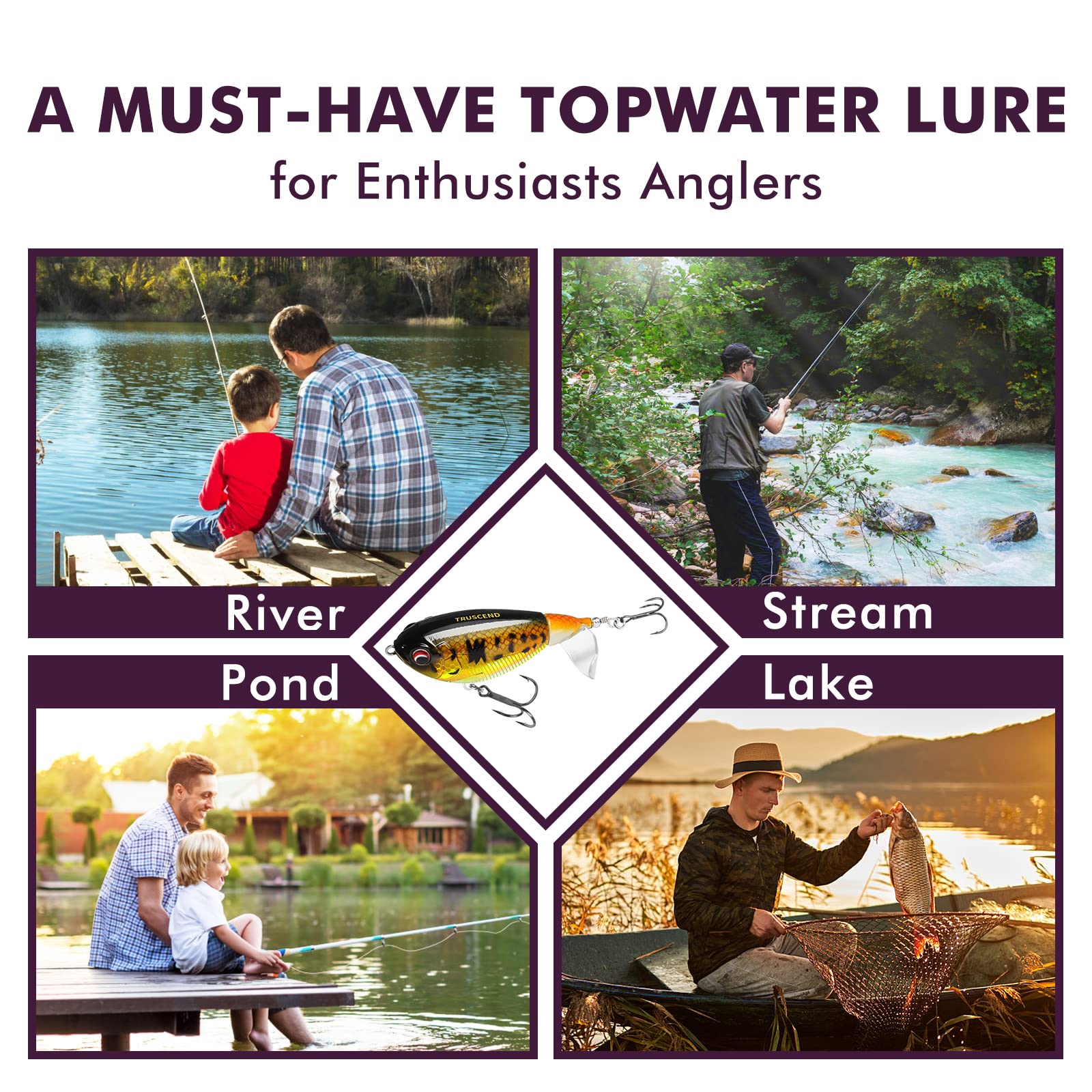 PoPobait Topwater Revenge Plopper Lure - Lwiis