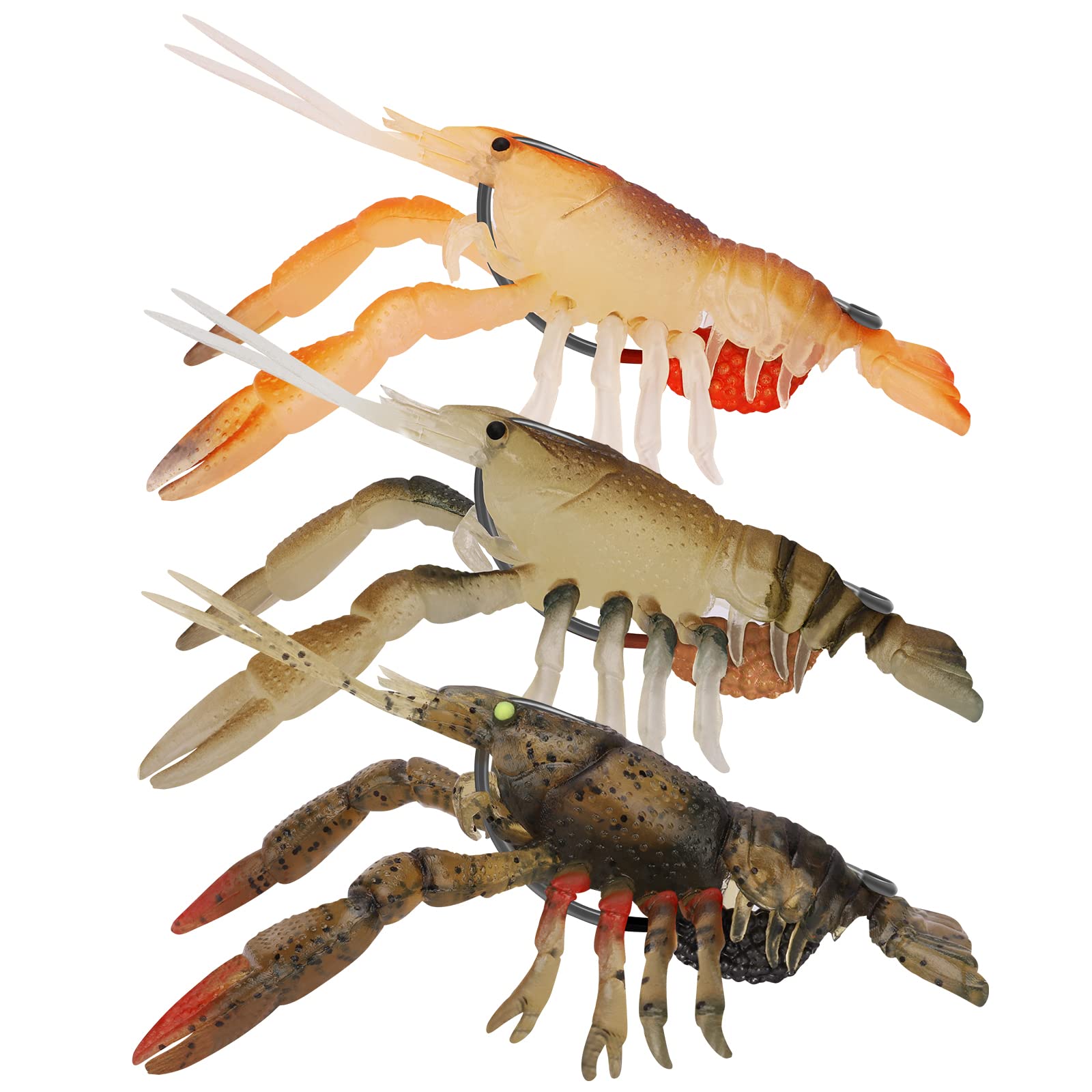 Pre Rigged Soft Crayfish Lure - Lwiis