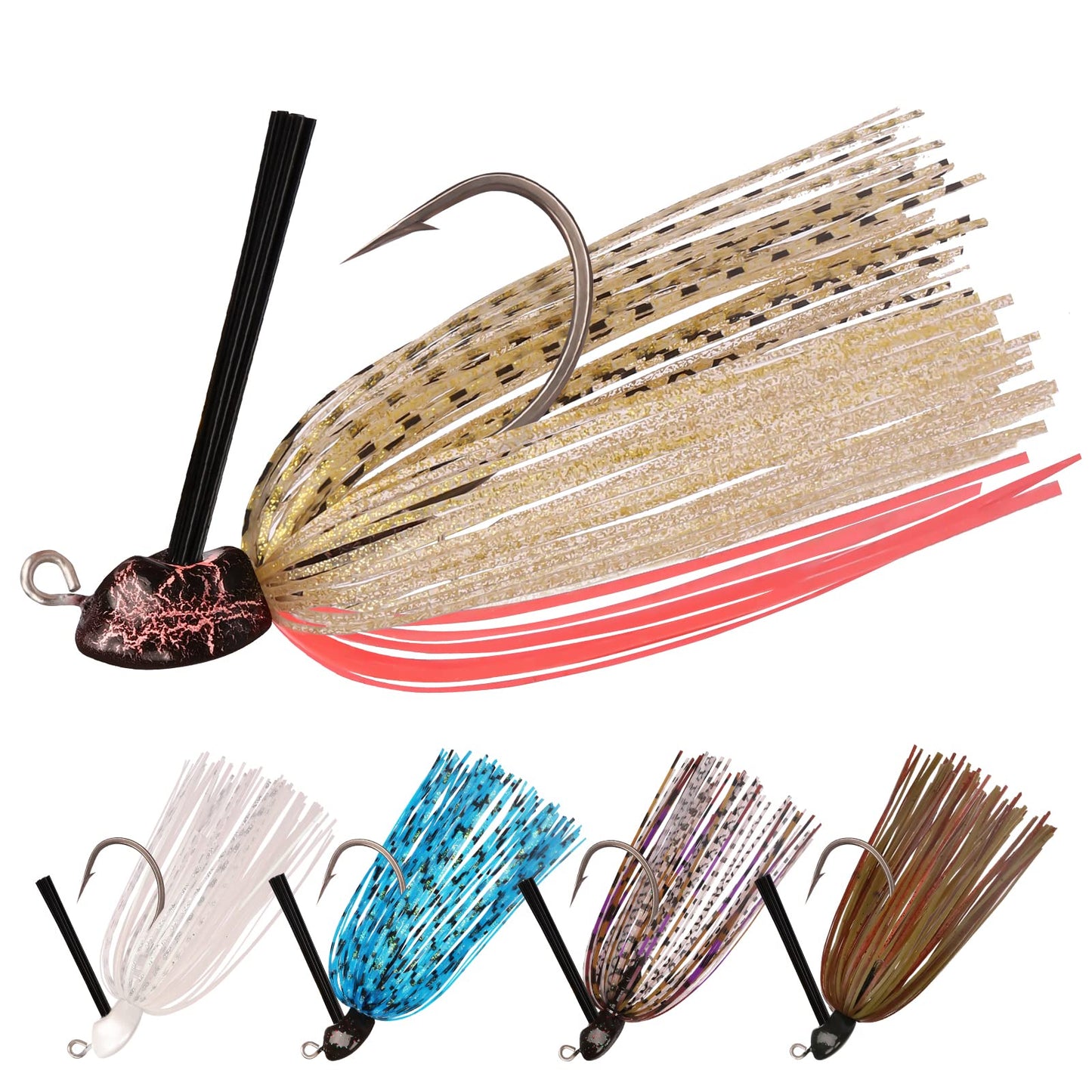 Swim Jig Fishing Lures with Ultra Smooth Teflon Coated BKK Hook - Lwiis