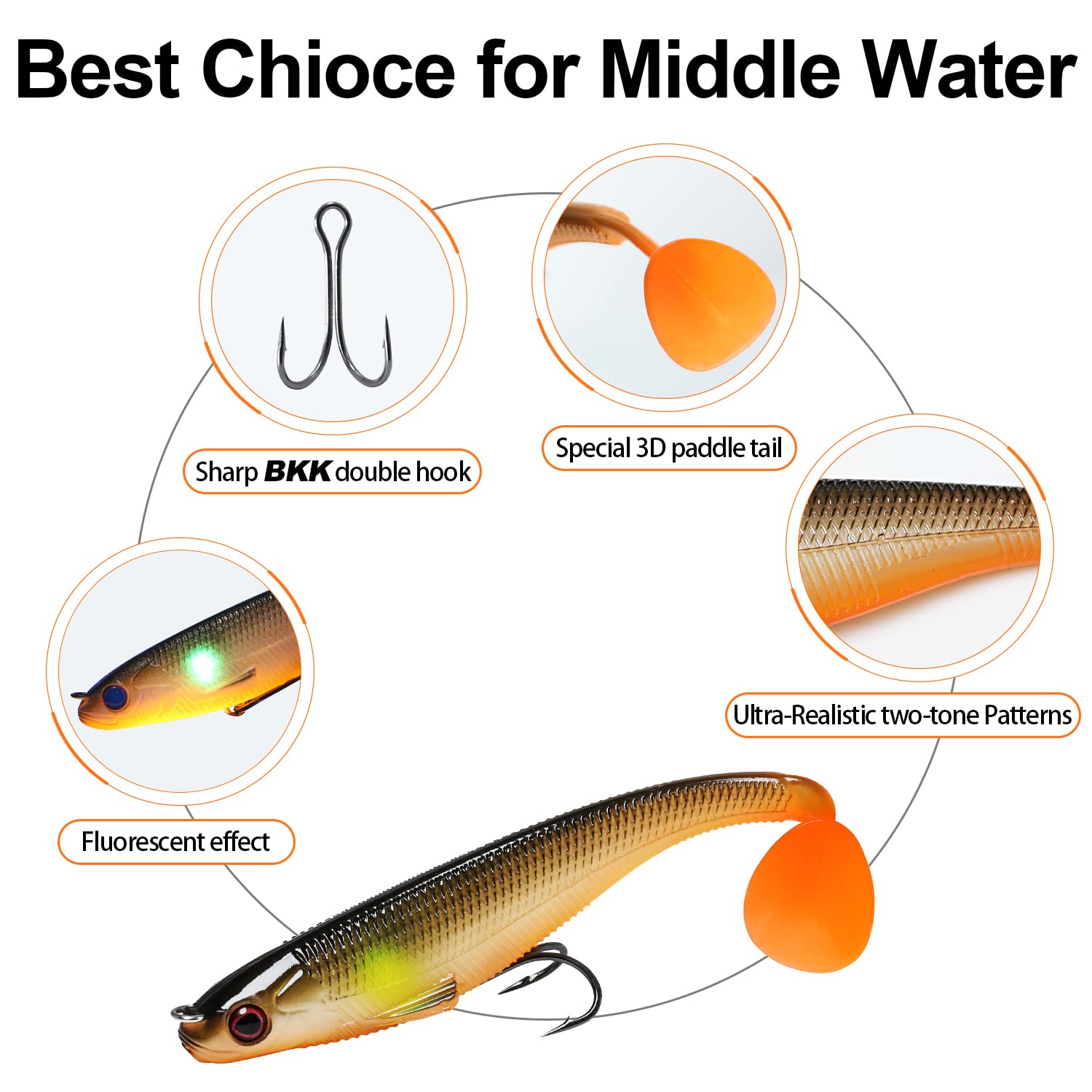 Pre-Rigged Soft Fishing Lures - Lwiis