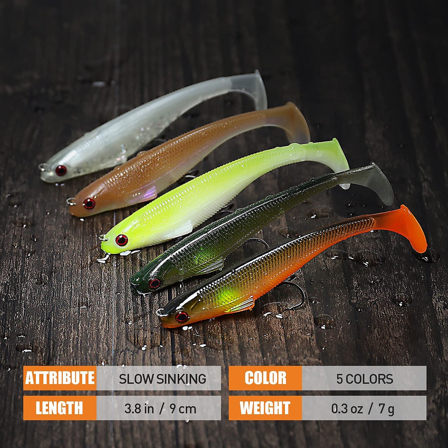 Pre-Rigged Soft Fishing Lures - Lwiis