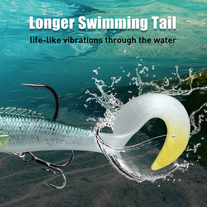 Fishing Lures Lifelike Swimbait for Bass Trout Crappie - Lwiis
