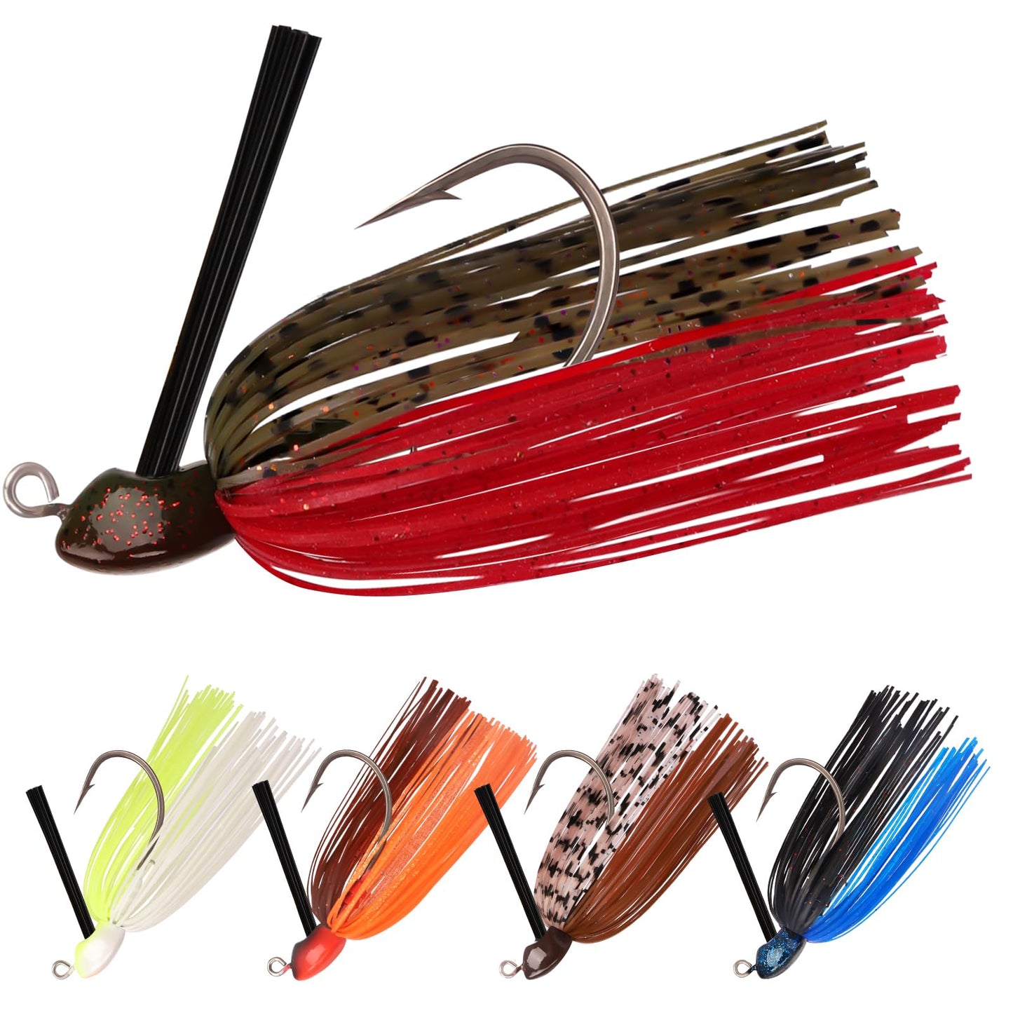 Swim Jig Fishing Lures with Ultra Smooth Teflon Coated BKK Hook - Lwiis