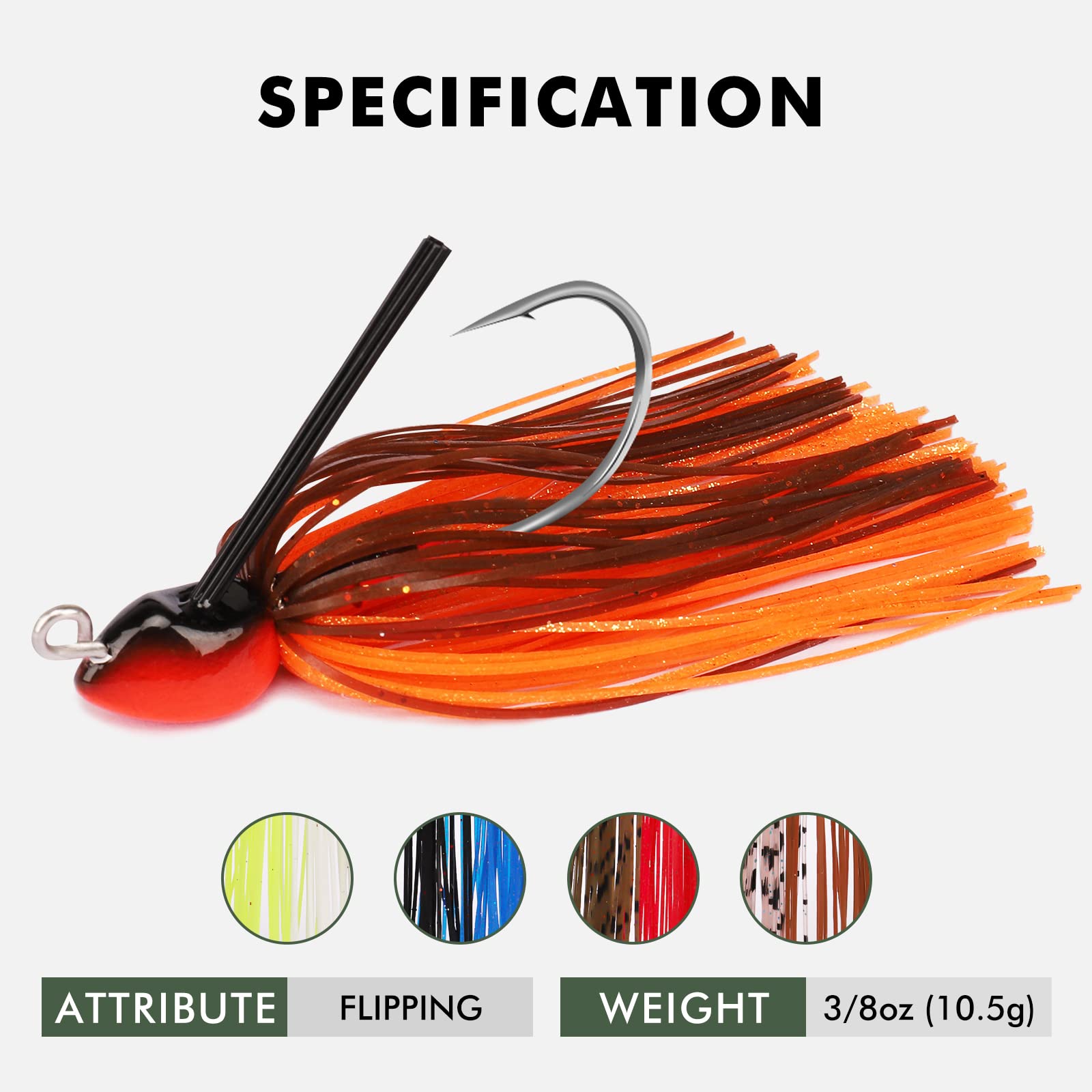 Swim Jig Fishing Lures with Ultra Smooth Teflon Coated BKK Hook - Lwiis