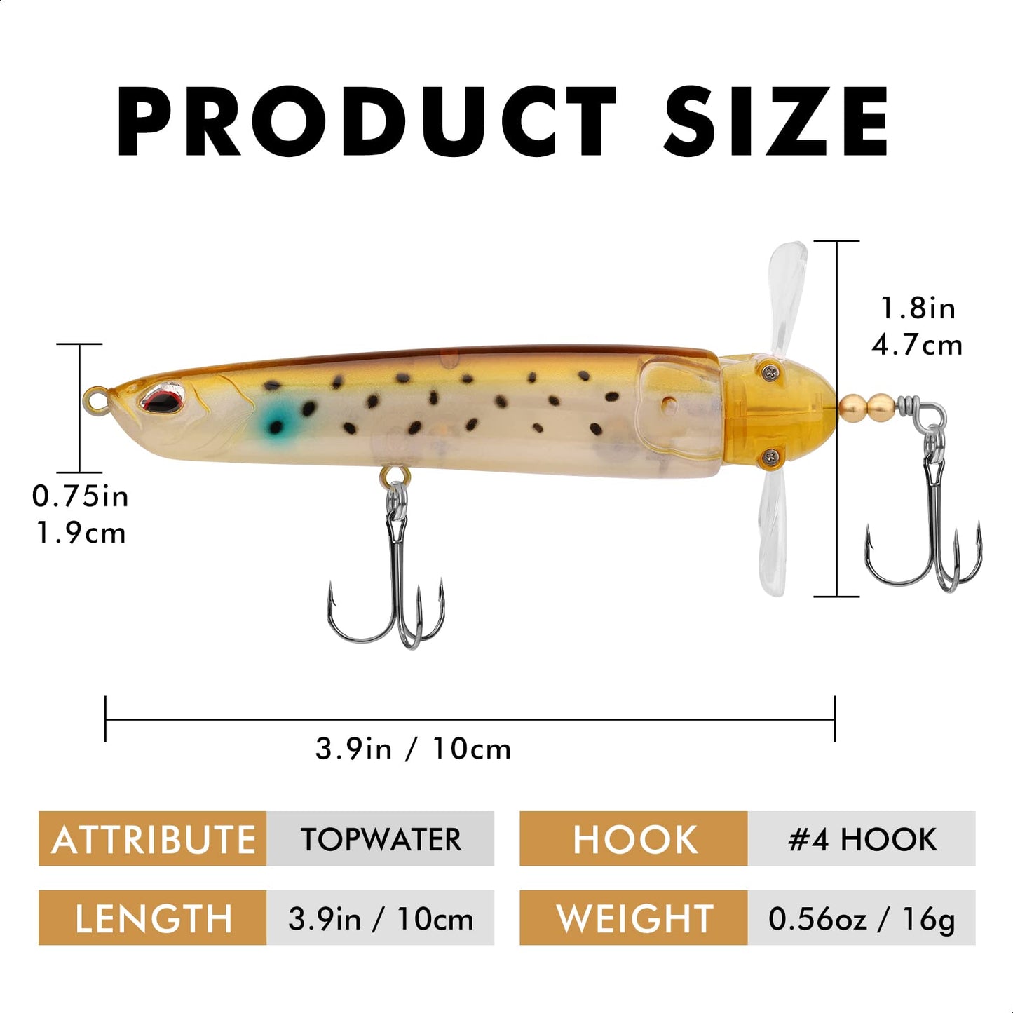 Topwater Lure Pencil Lure Plopper Lure - Lwiis