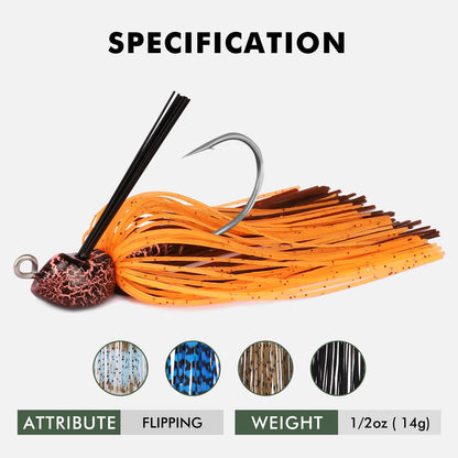 Swim Jig Fishing Lures with Ultra Smooth Teflon Coated BKK Hook - Lwiis