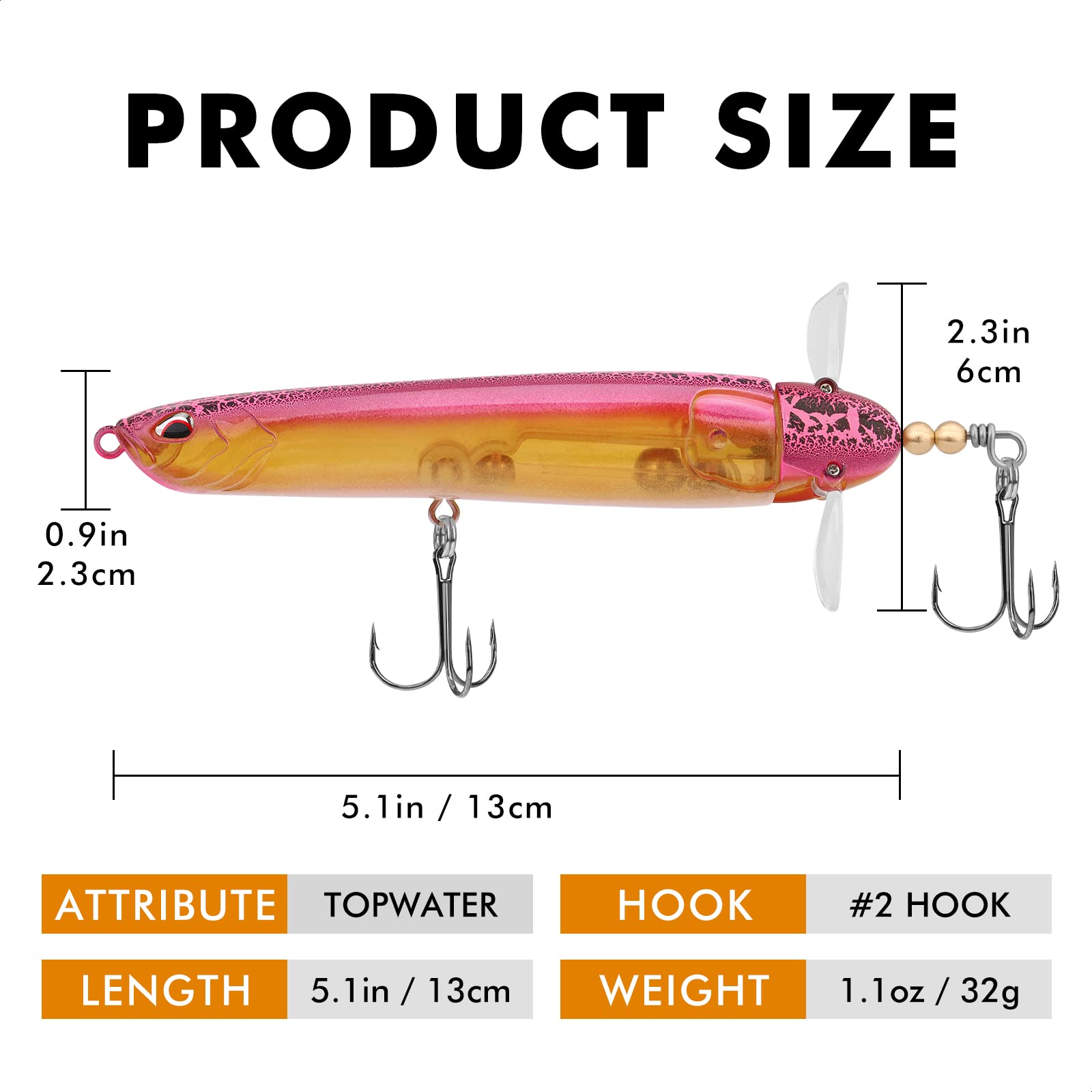 Topwater Lure Pencil Lure Plopper Lure - Lwiis