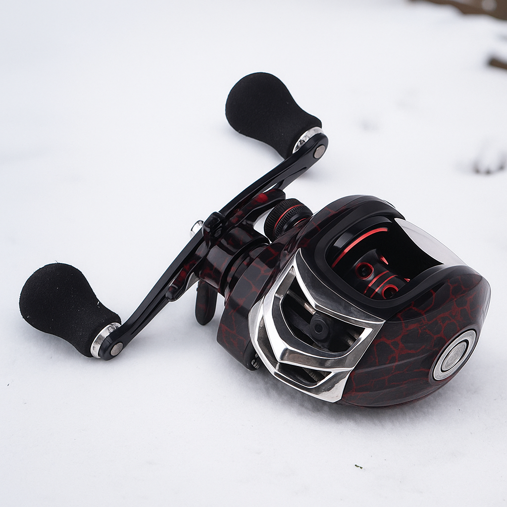 Magnetic Brake Baitcasting Reel for Sea Fishing and Lure Casting - Lwiis