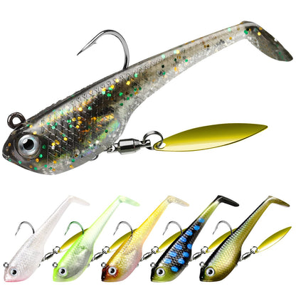 Tadpole Lure Paddle Tail with Spinner - Lwiis