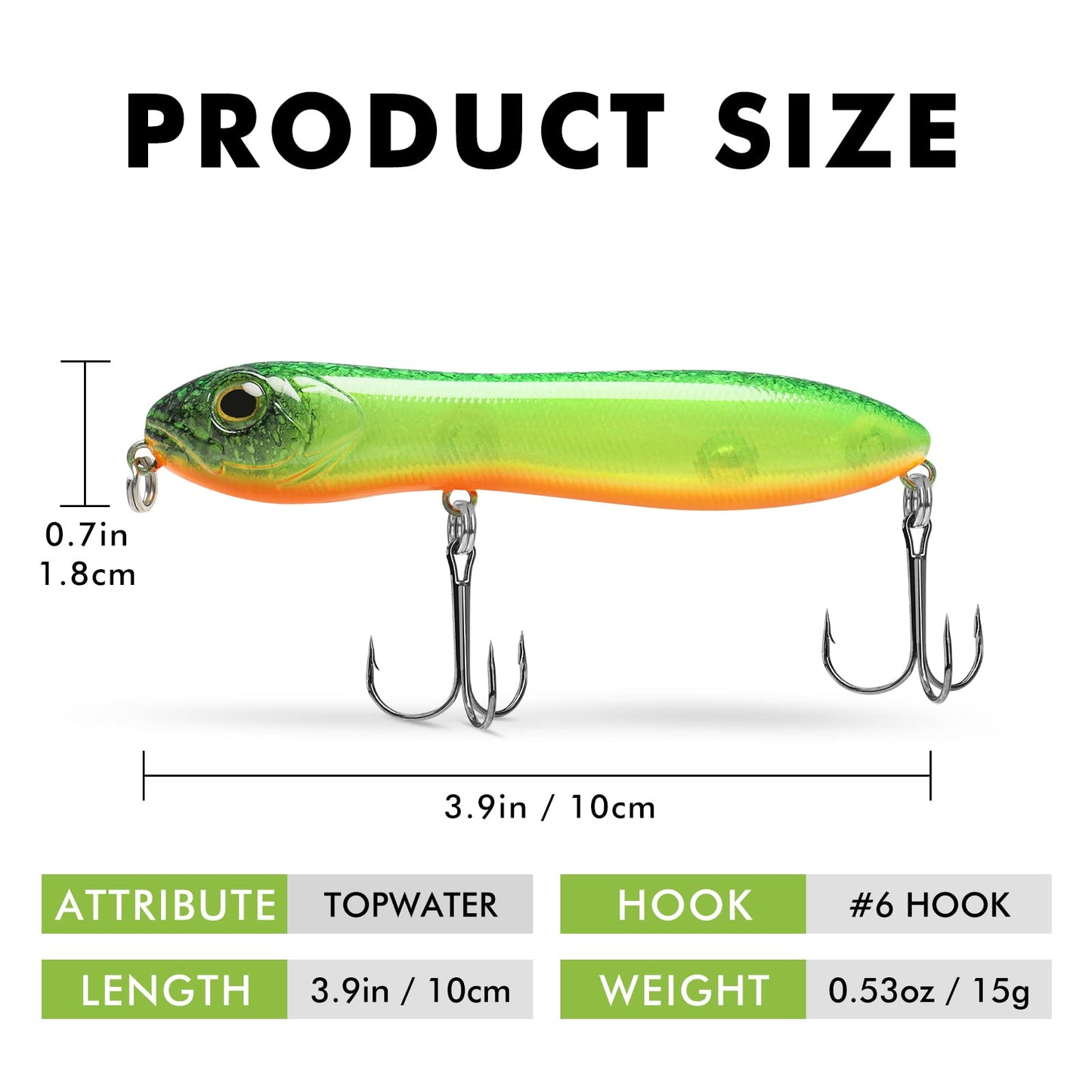 Topwater Snakehead Pencil Fishing Lure