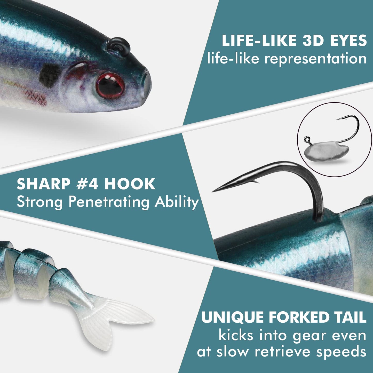 Pre Rigged Soft Fishing Lures - Lwiis