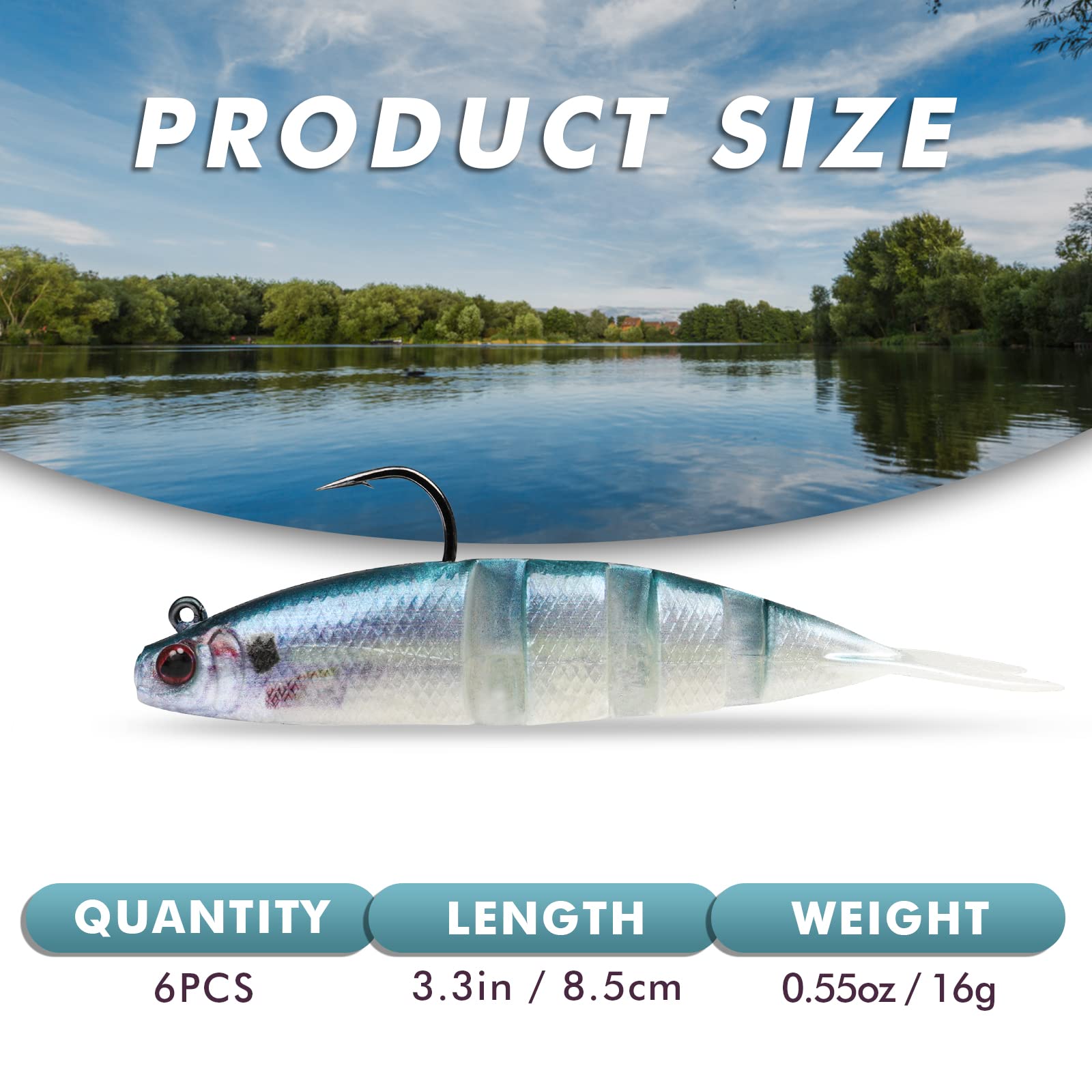 Pre Rigged Soft Fishing Lures - Lwiis