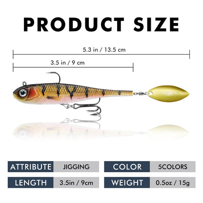 Soft Bait Spinner Tail Swimbait - Lwiis