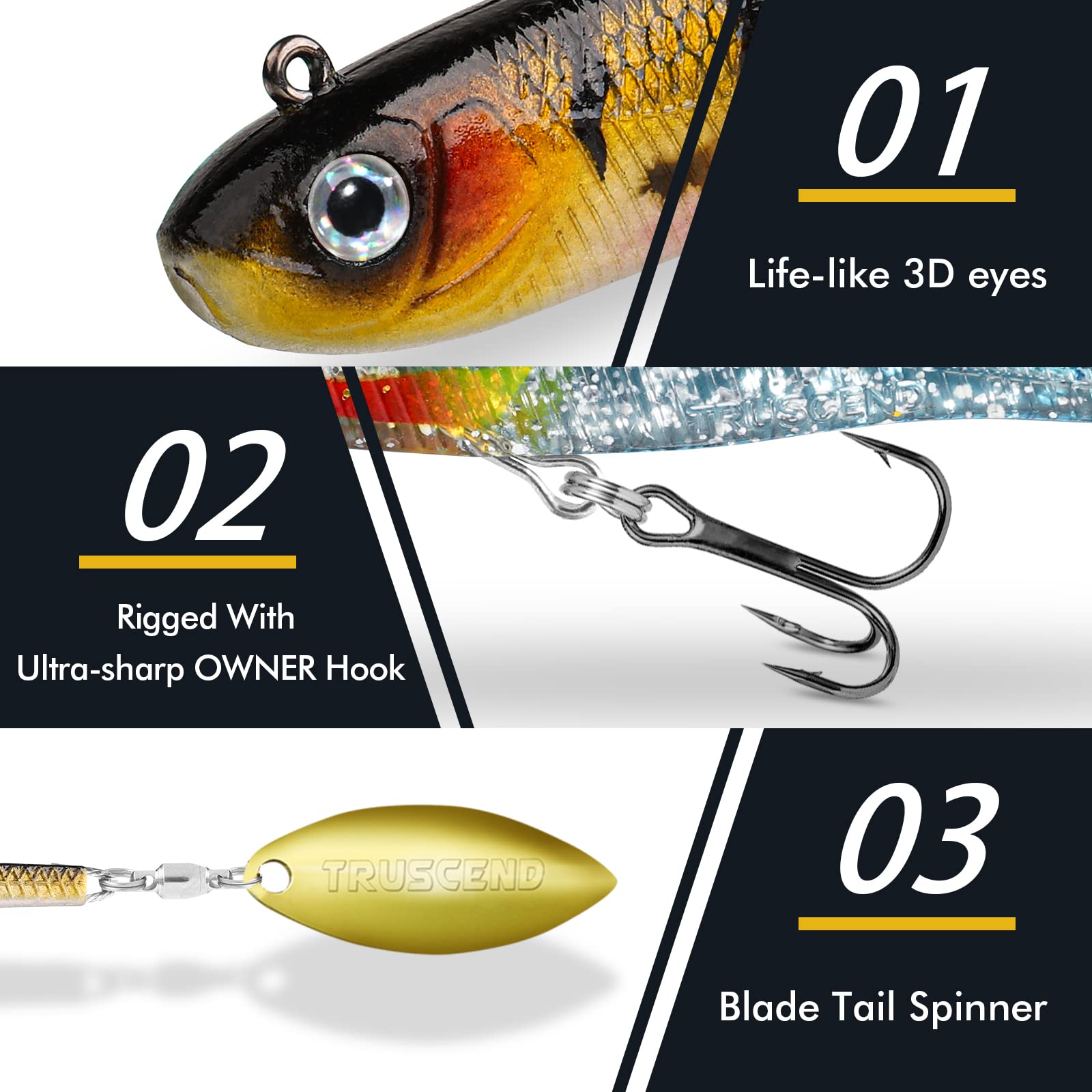 Soft Bait Spinner Tail Swimbait - Lwiis