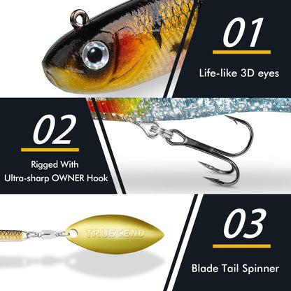 Soft Bait Spinner Tail Swimbait - Lwiis