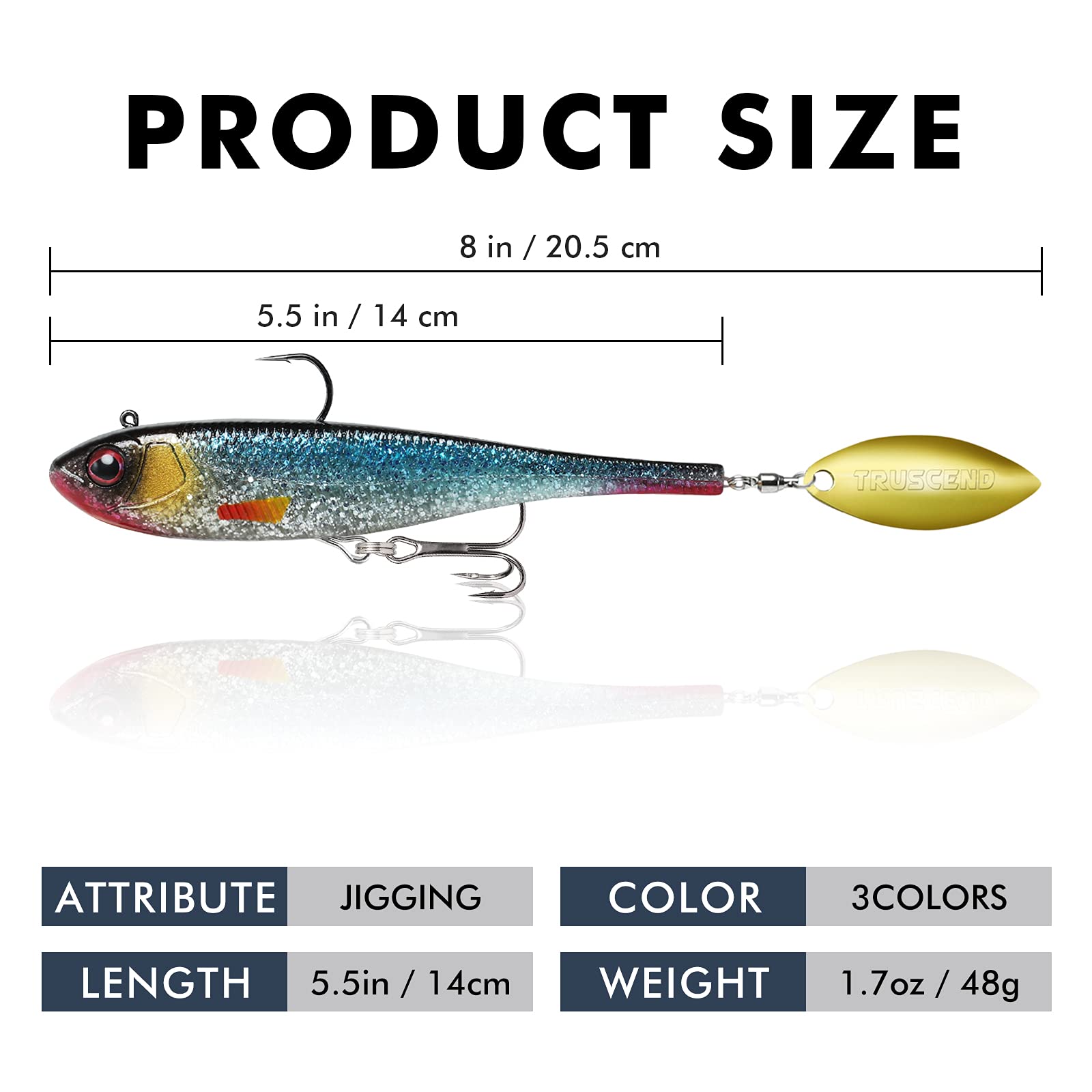 Soft Bait Spinner Tail Swimbait - Lwiis