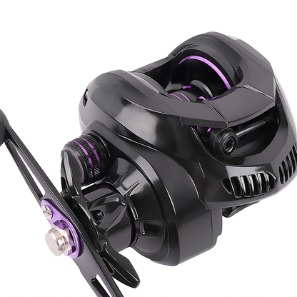Baitcasting Reel with Drag Alarm & Casting Sound Alert - Lwiis