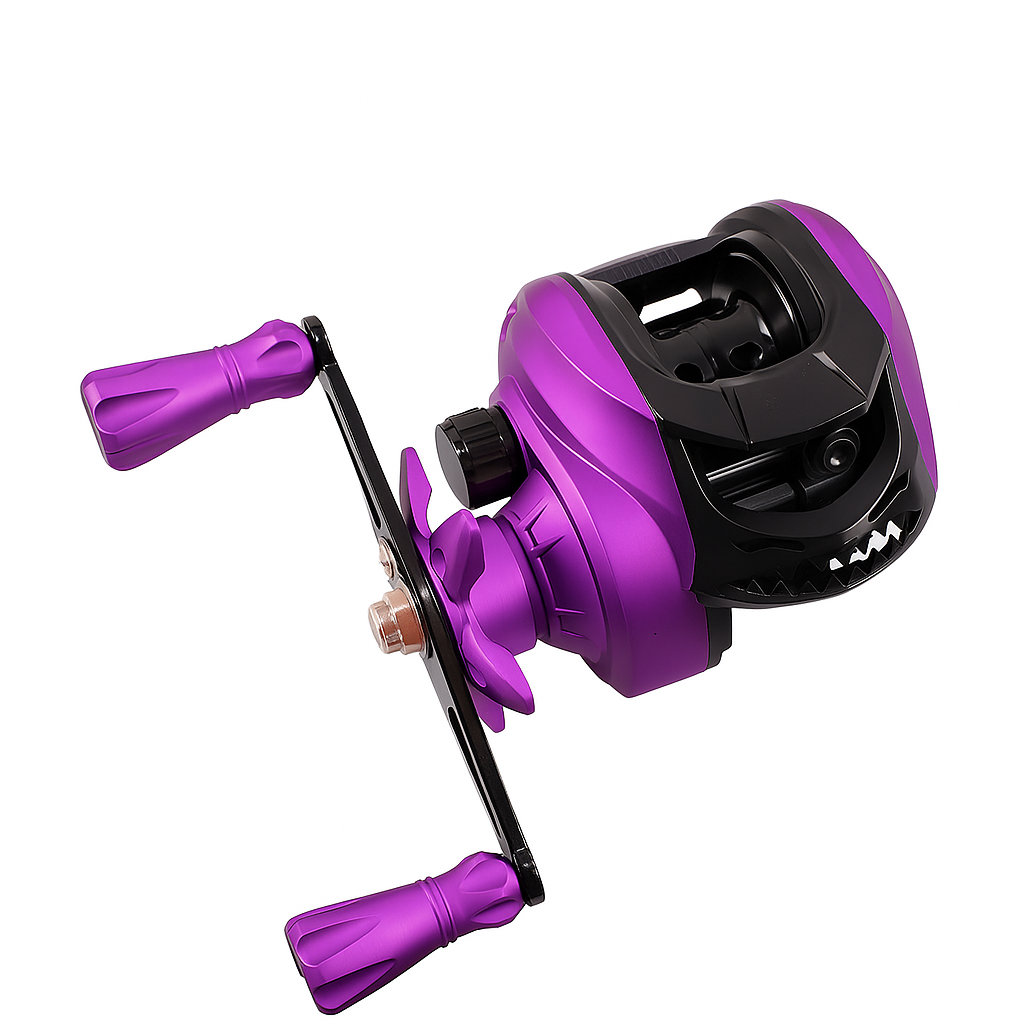 Long Cast Baitcasting Reel with Anti-Backlash for Saltwater & Lure Fishing - Lwiis