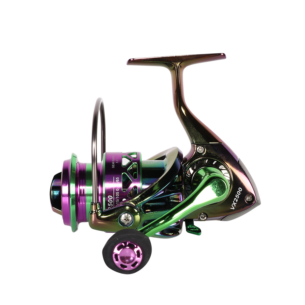 Colorful Metal Spinning Reel for Saltwater and Lure Fishing - Lwiis