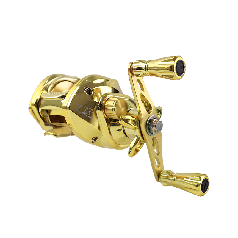 Metallic Baitcasting Reel for Long-Distance Lure & Rock Fishing - Lwiis
