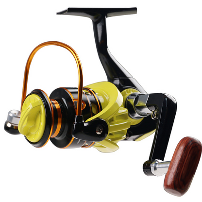 Long Cast Metal Spinning Reel for Lure and Pole Fishing - Lwiis