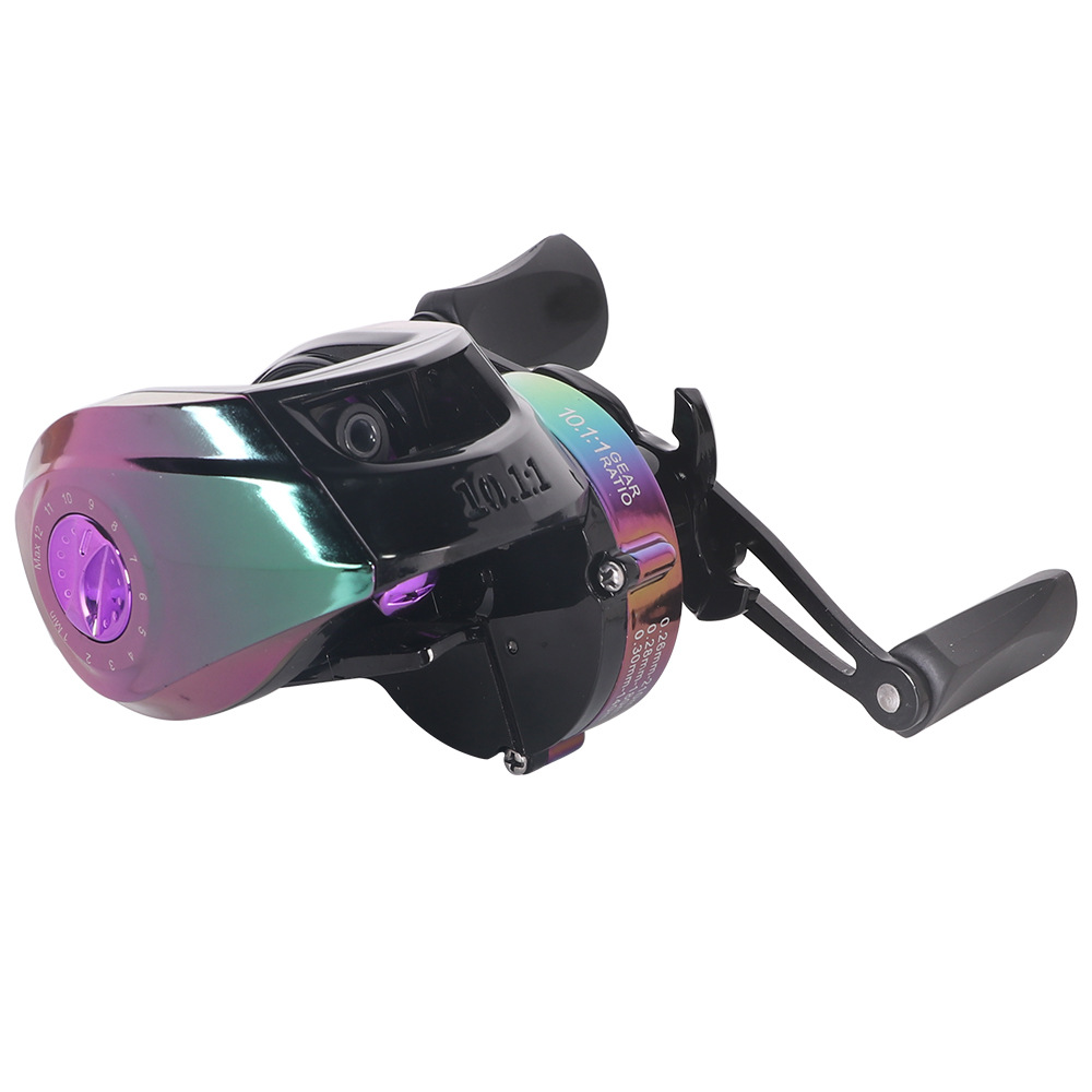 Colorful All-Metal Baitcasting Reel for Long Cast and Boat Fishing - Lwiis