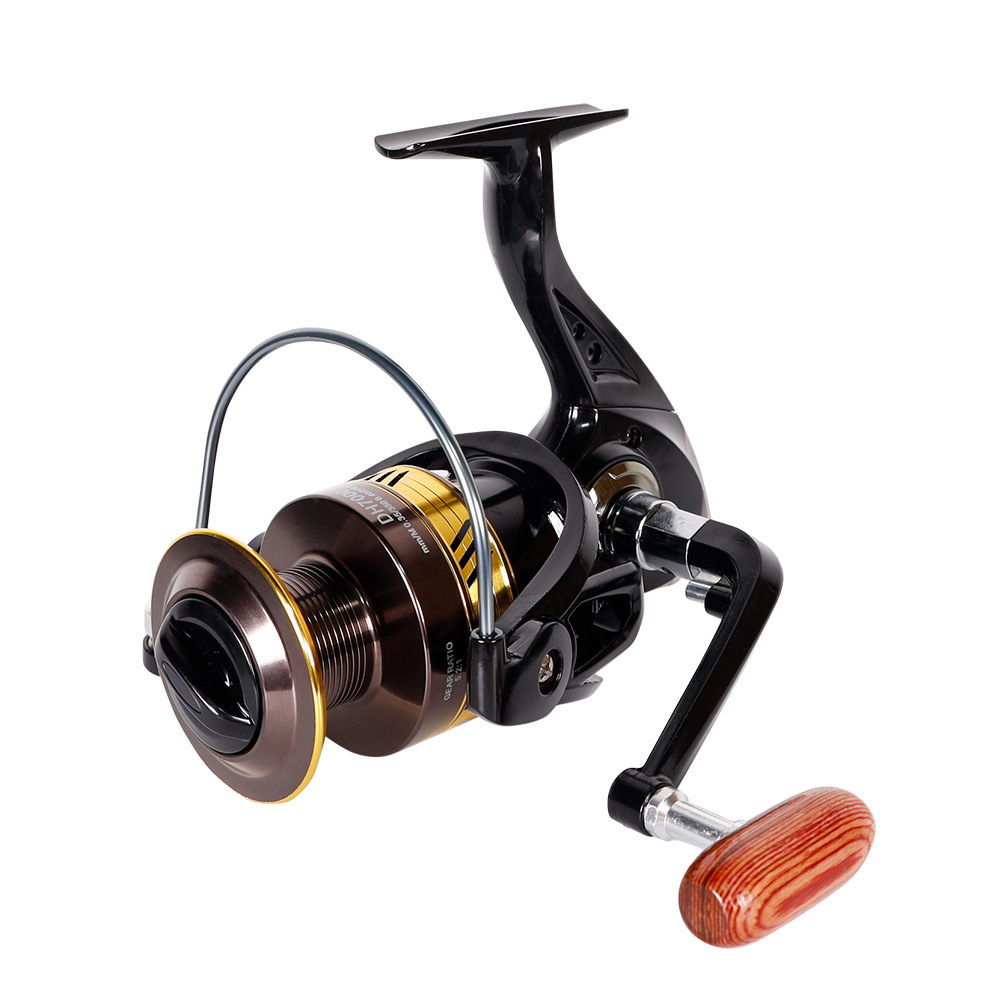 Long Cast Metal Spinning Reel with Shallow Slant Spool - Lwiis