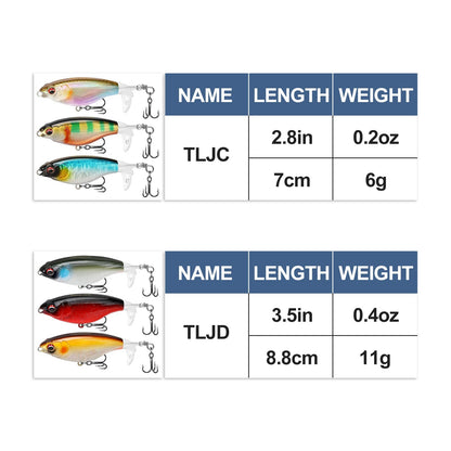 Topwater Revenge Plopper Lure Single Blade - Lwiis