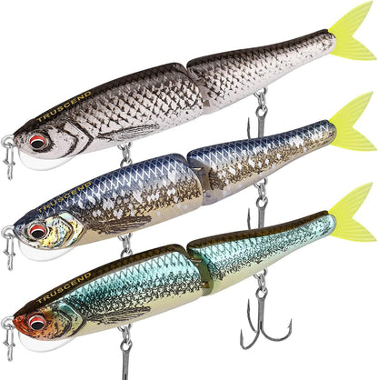 TRUSCEND Glide Bait Swimbait Lure Vertical Tongue - Truscend Fishing