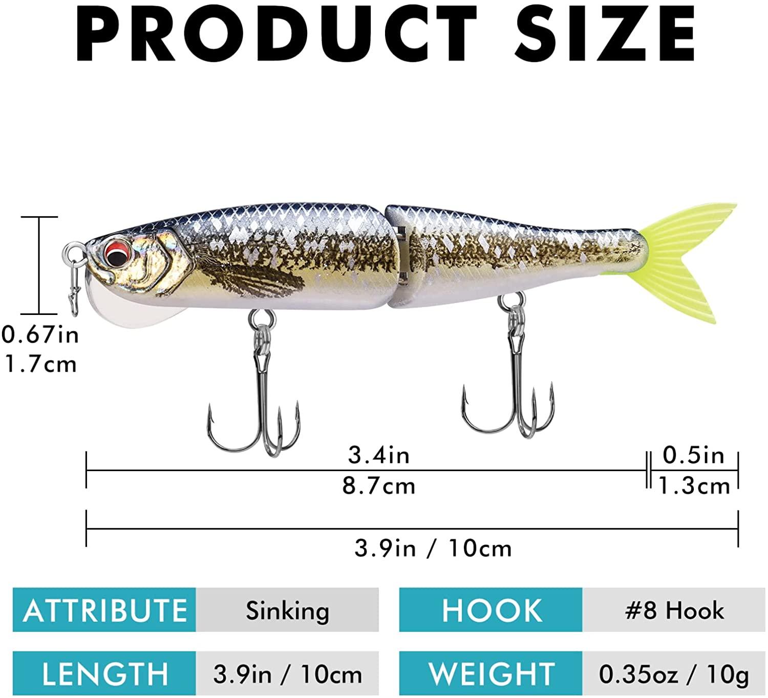 TRUSCEND Glide Bait Swimbait Lure Vertical Tongue - Truscend Fishing