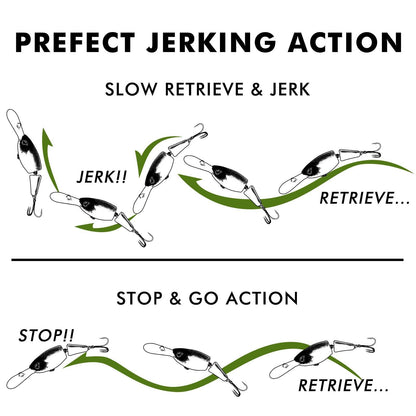 TRUSCEND Jointed Crankbait Suspending Bass Fishing Lure - Truscend Fishing