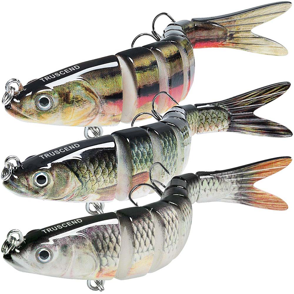 TRUSCEND Fishing Lures 8 Segmented Jointed Swimbait - Truscend Fishing