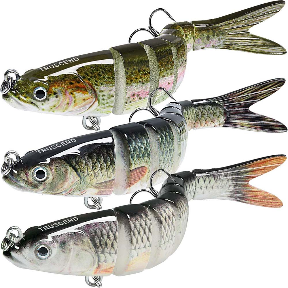 TRUSCEND Fishing Lures 8 Segmented Jointed Swimbait - Truscend Fishing
