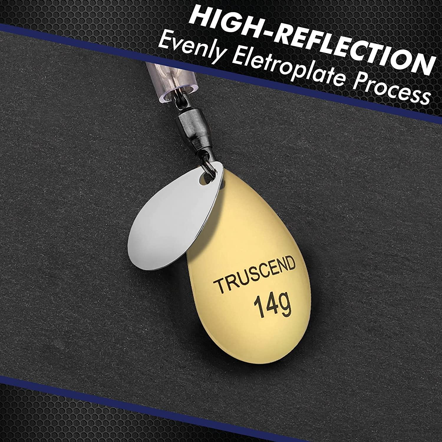 TRUSCEND Metal Fishing Lure with Spinner Blade - Truscend Fishing