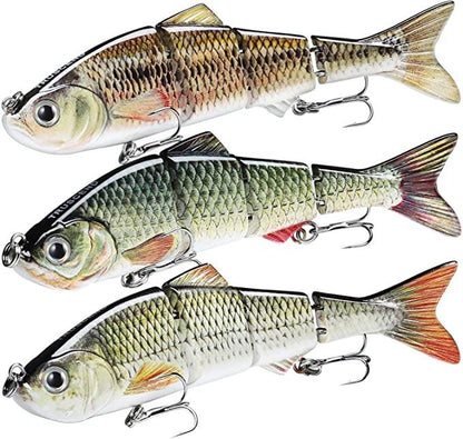 TRUSCEND 4 Segmented Lure Metal Jointed Swimbait for Bass - Truscend Fishing