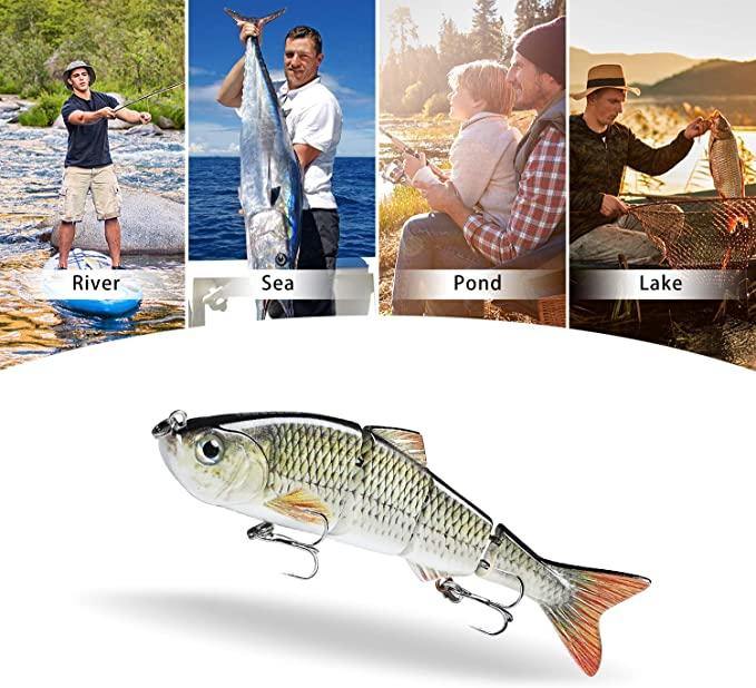 TRUSCEND 4 Segmented Lure Metal Jointed Swimbait for Bass - Truscend Fishing