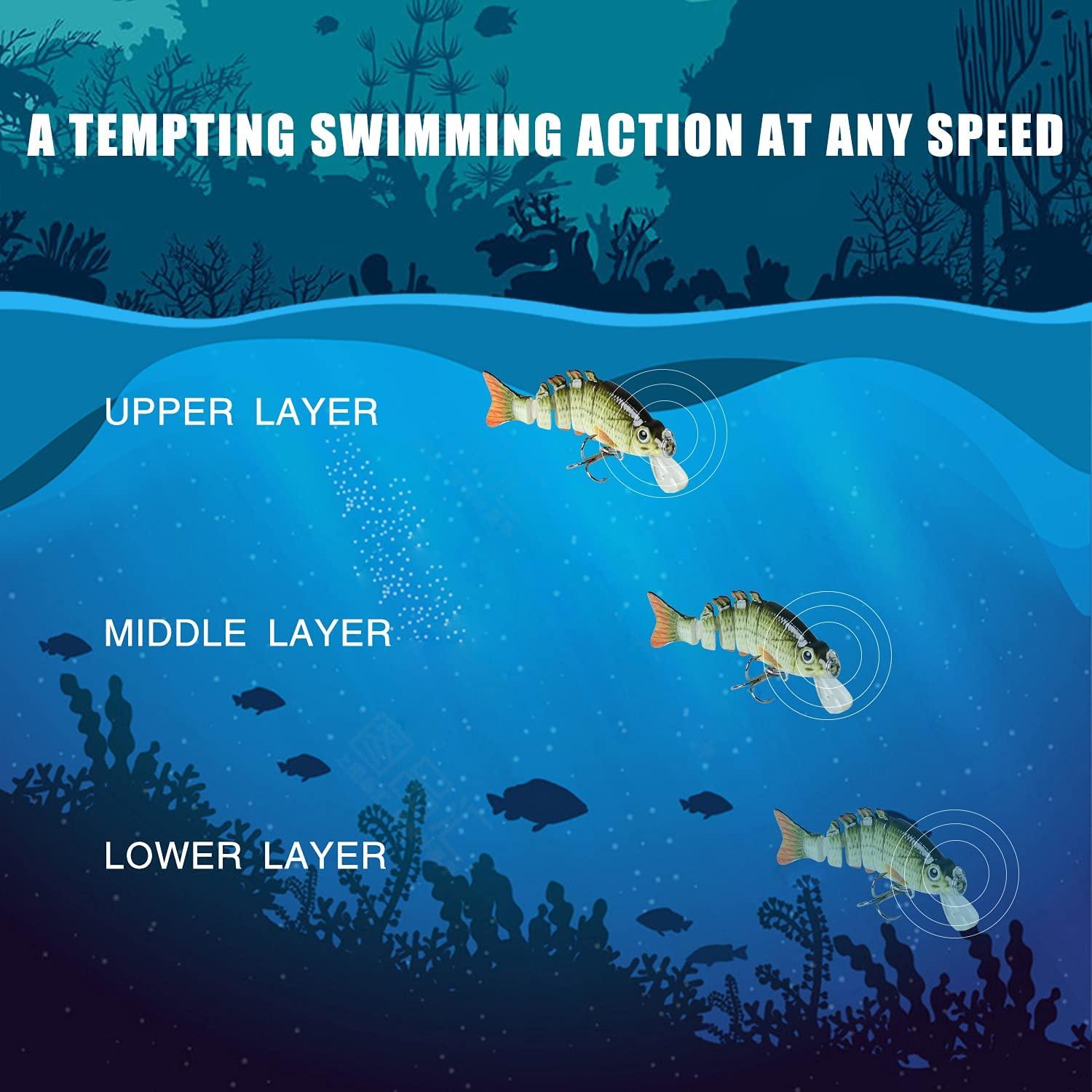 TRUSCEND Micro Jointed Swimbait Bionic Fishing Lure for Bass - Truscend Fishing