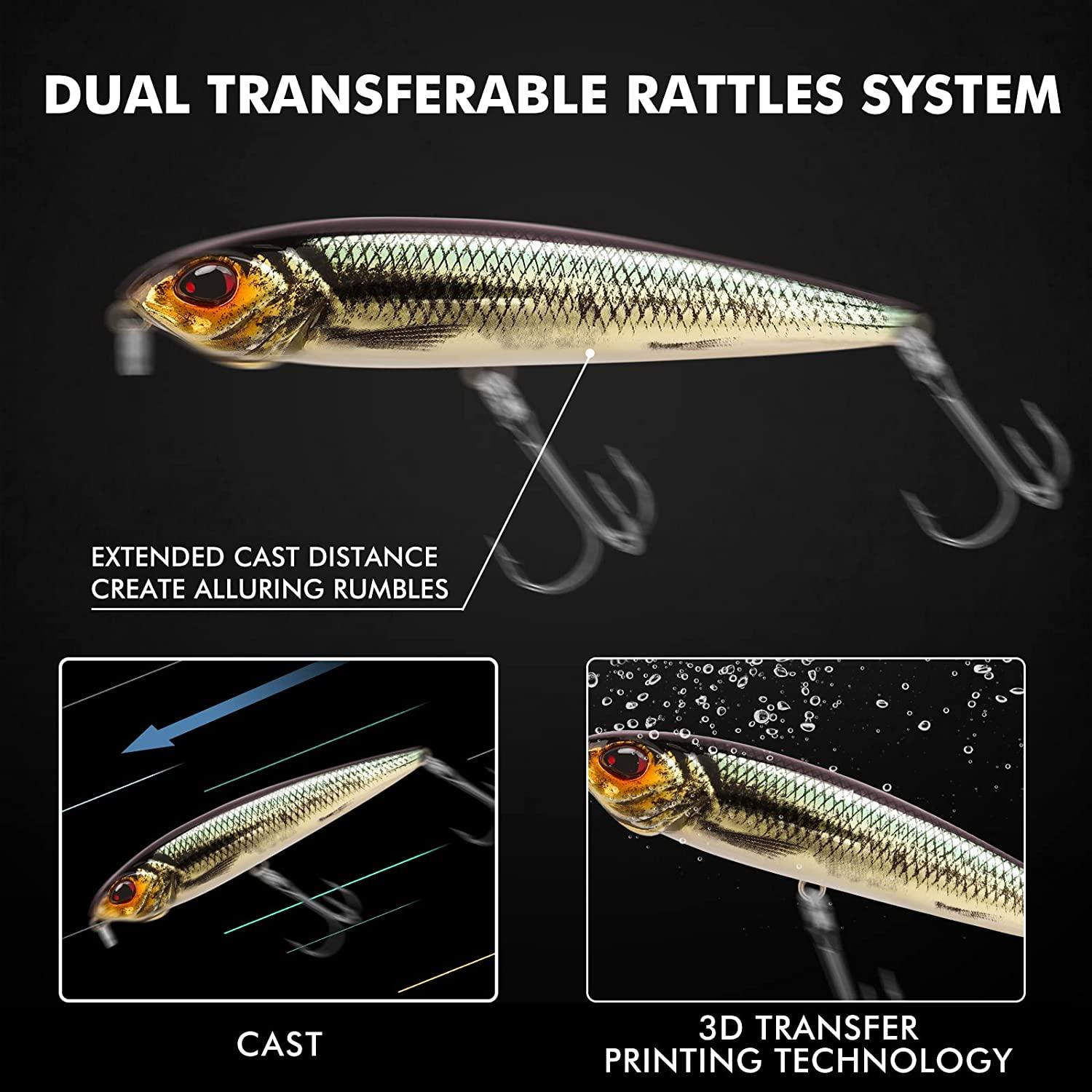 TRUSCEND Topwater Recessed Gill Pencil Lure - Truscend Fishing